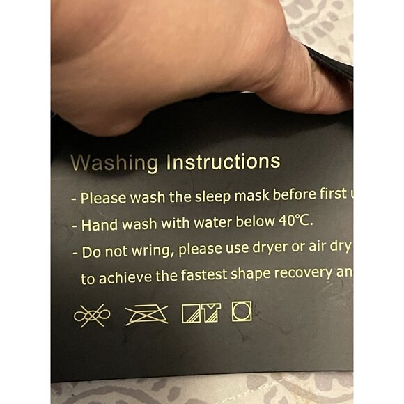 Sleep Mask for Side Sleeper, Complete Light Blocking 3D Sleeping Eye Mask, Soft - Picture 7 of 9